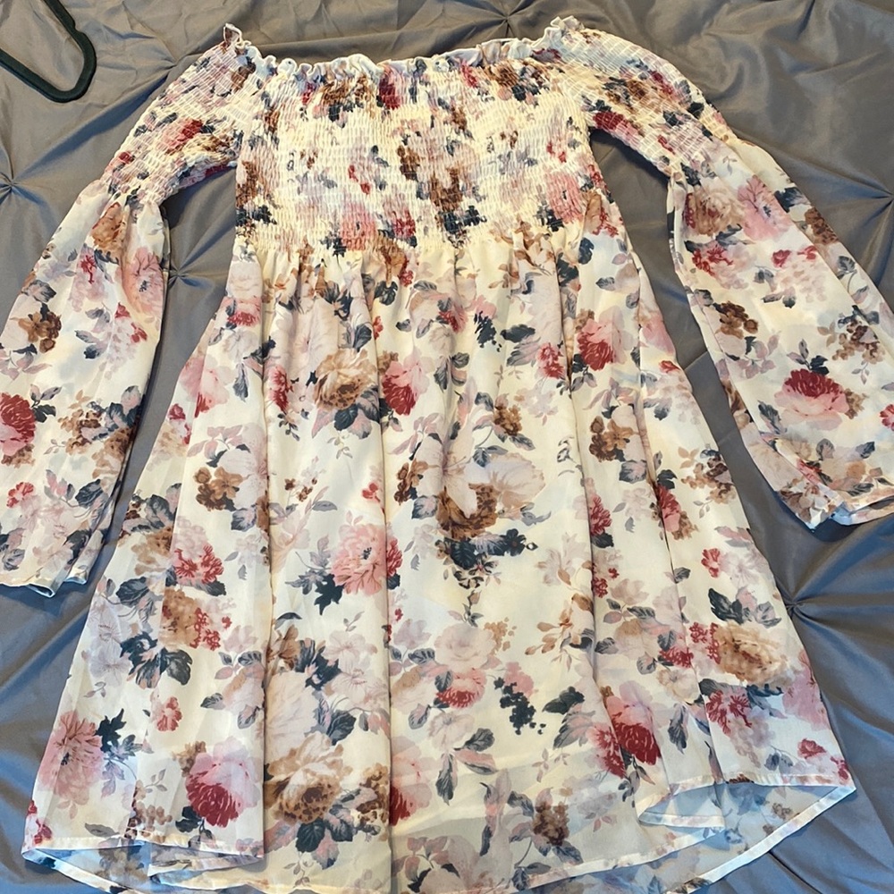 Off the Shoulder Floral Dress